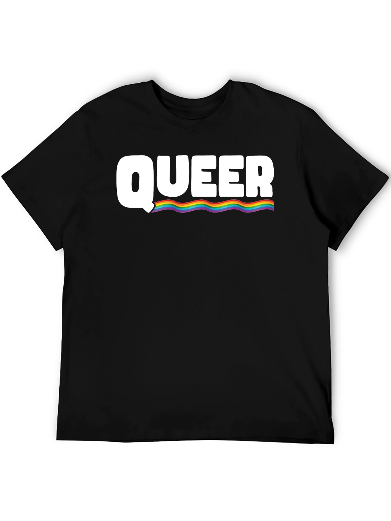 Queer Pride Rainbow Graphic T-Shirt