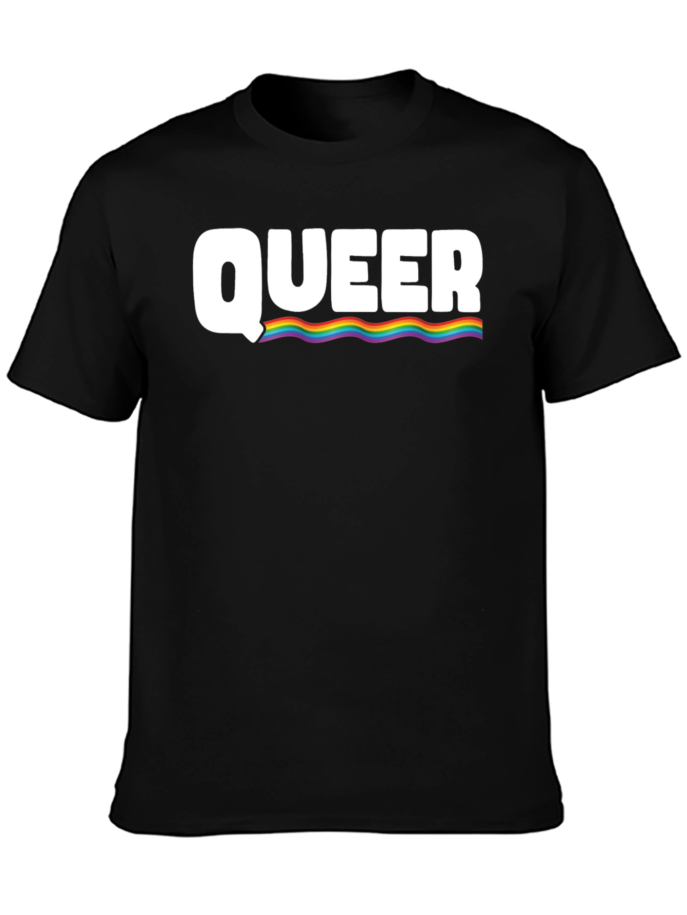 Queer Pride Rainbow Graphic T-Shirt