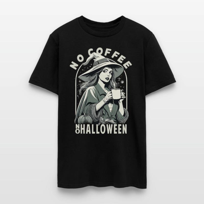 No Coffee No Halloween Witch Coffee Saying