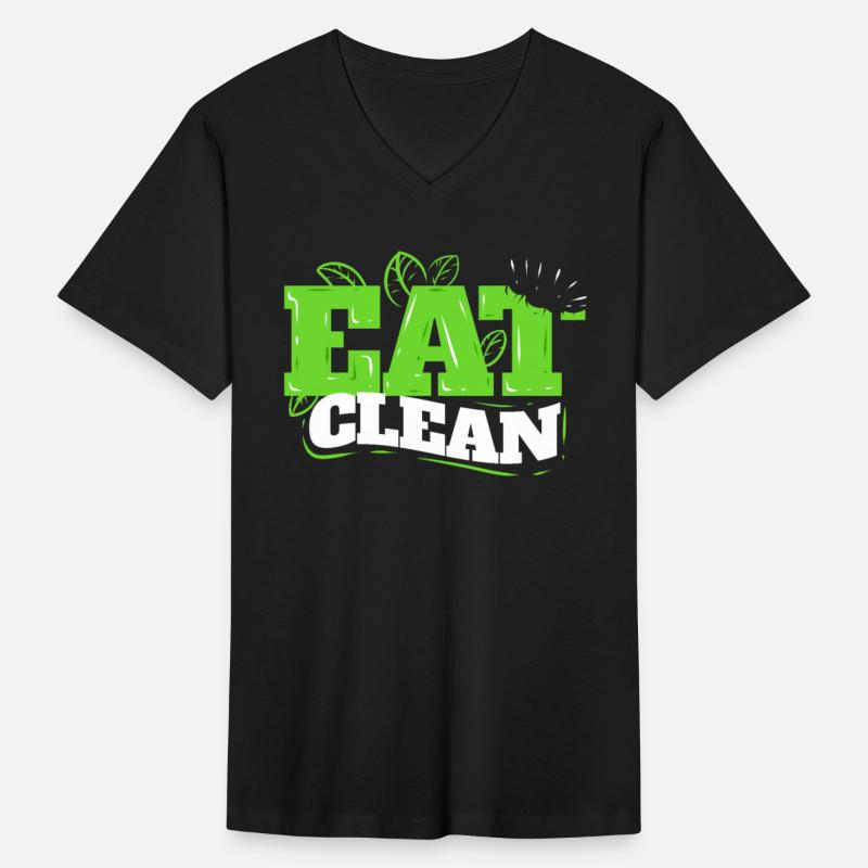 No Meat - Eat Clean - Veggies Vegetarian Go Vegan
