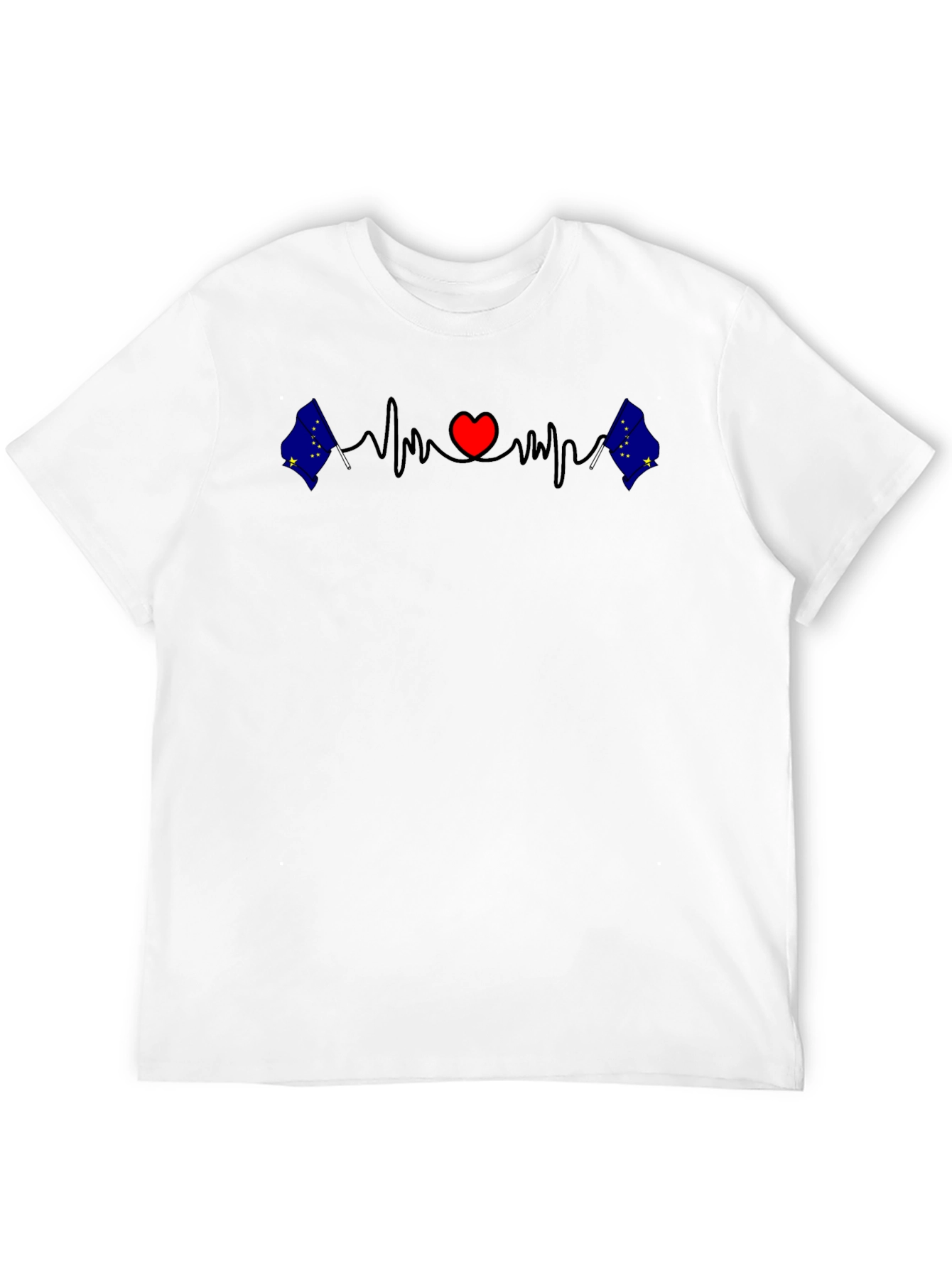 Alaska Heartbeat T-Shirt - State Pride Tee