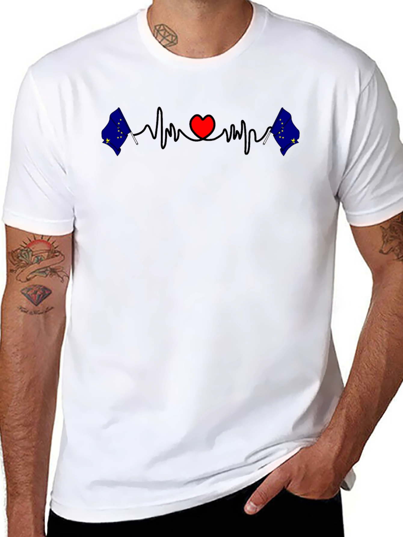Alaska Heartbeat T-Shirt - State Pride Tee