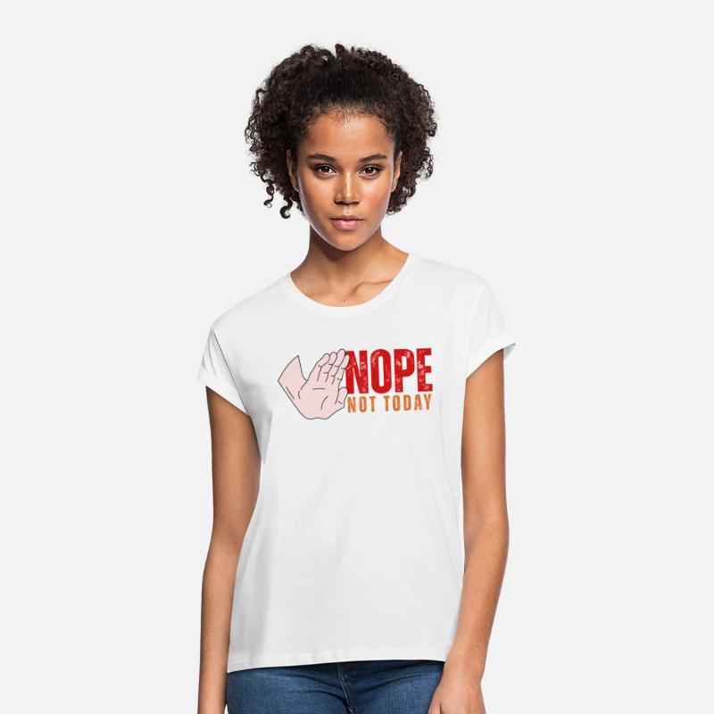 Nope. Not Today Stop Hand Tee