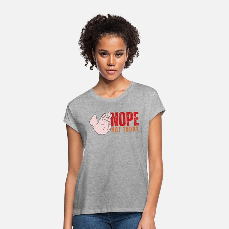 Nope. Not Today Stop Hand Tee