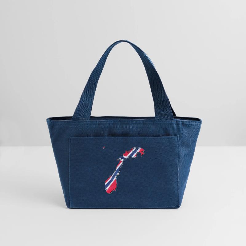 Norway Flag in Norway Map