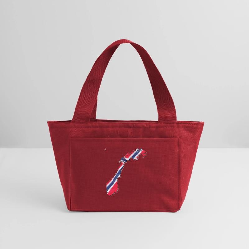 Norway Flag in Norway Map