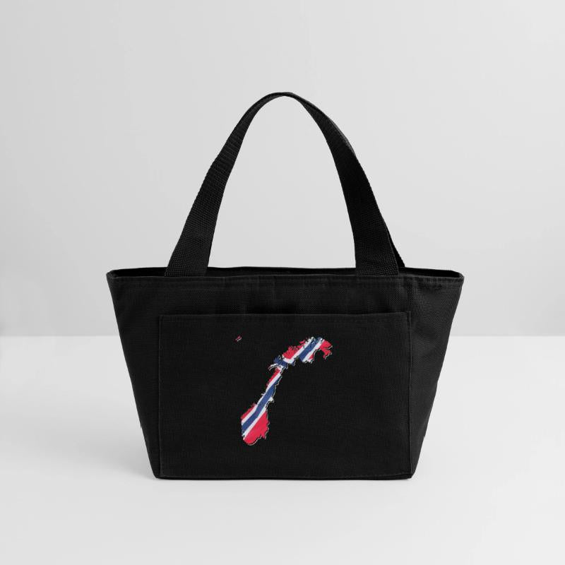 Norway Flag in Norway Map