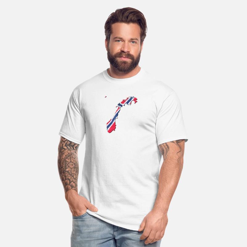 Norway Flag in Norway Map