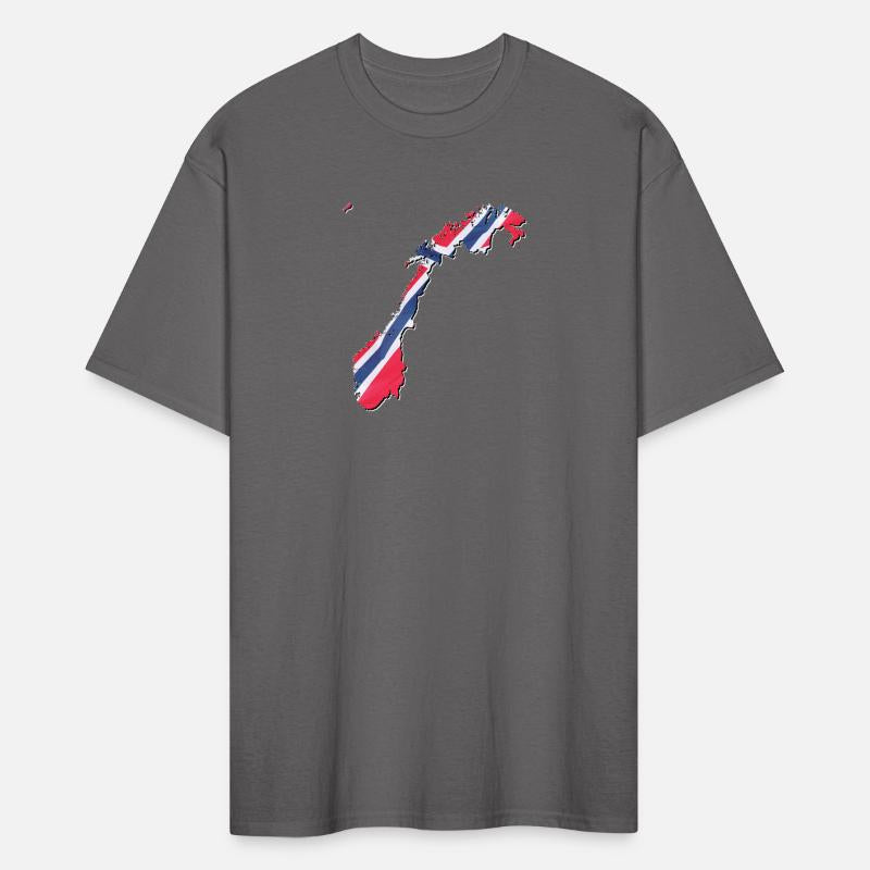 Norway Flag in Norway Map