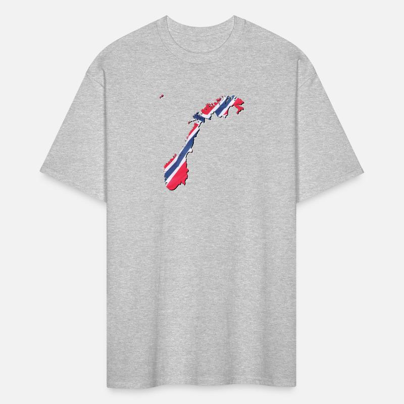 Norway Flag in Norway Map