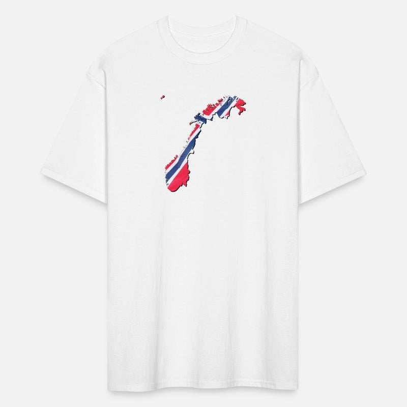 Norway Flag in Norway Map