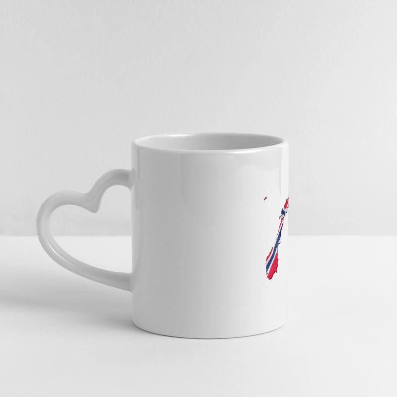 Norway Flag in Norway Map