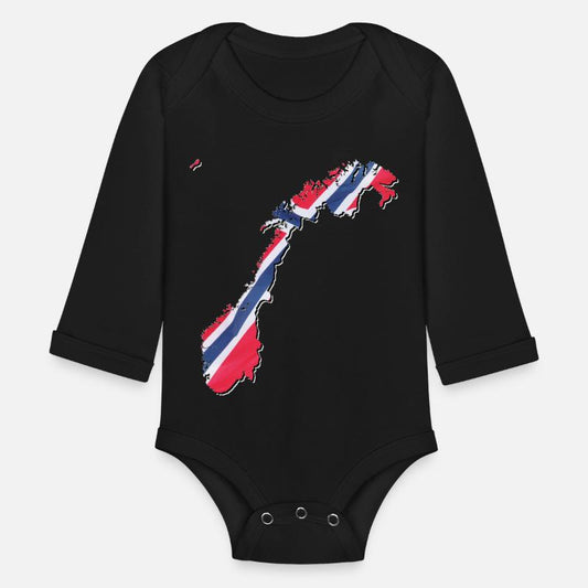 Norway Flag in Norway Map