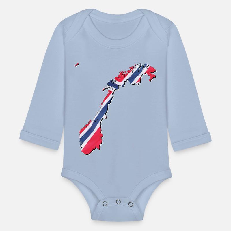 Norway Flag in Norway Map