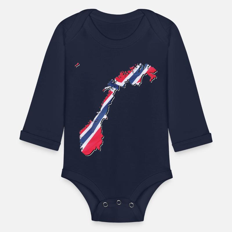 Norway Flag in Norway Map