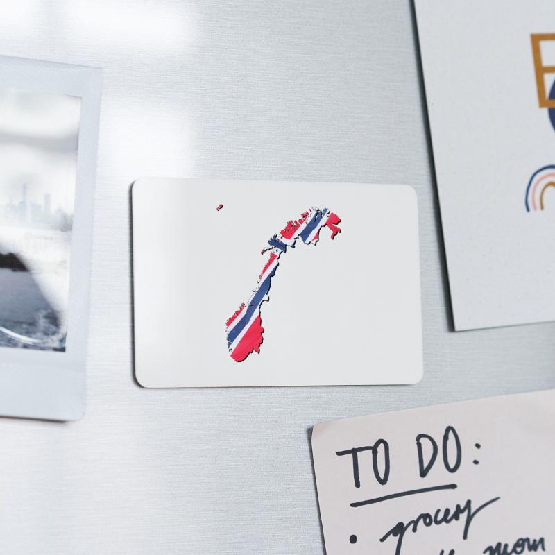 Norway Flag in Norway Map