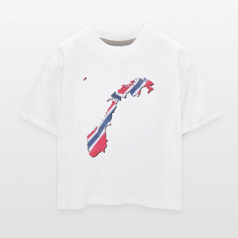 Norway Flag in Norway Map