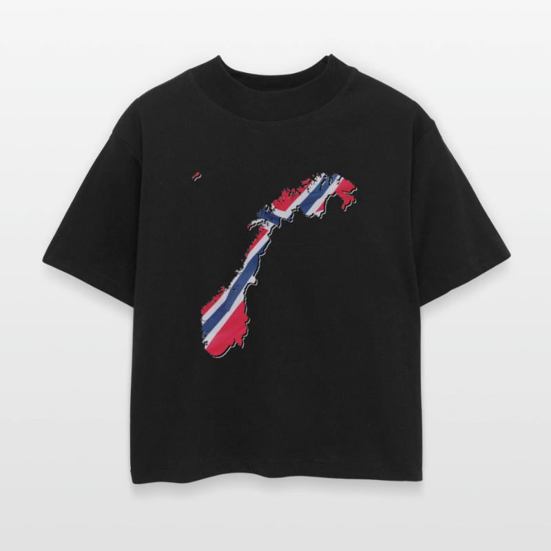 Norway Flag in Norway Map