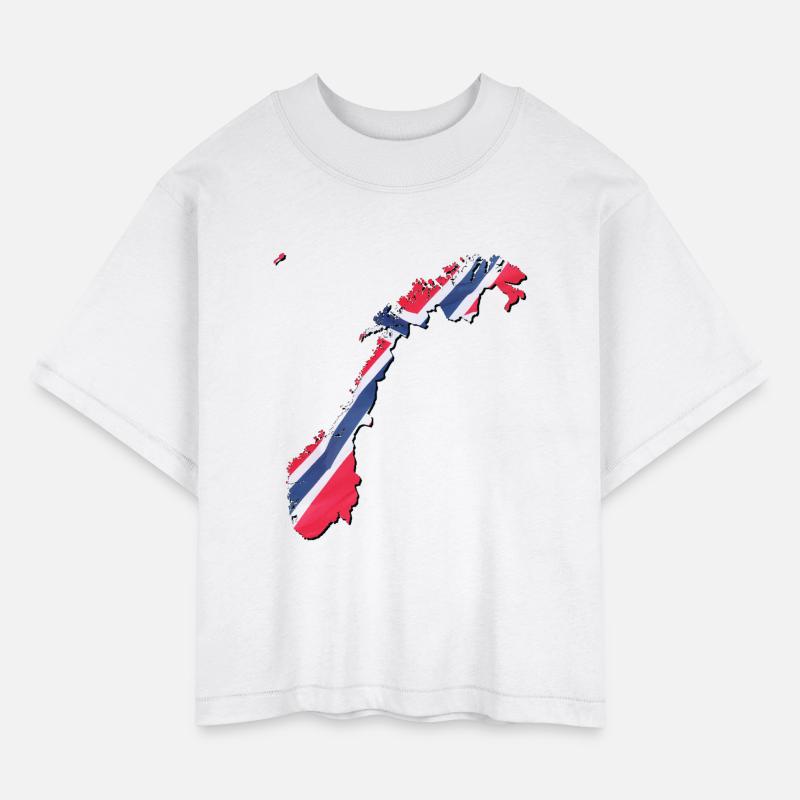 Norway Flag in Norway Map