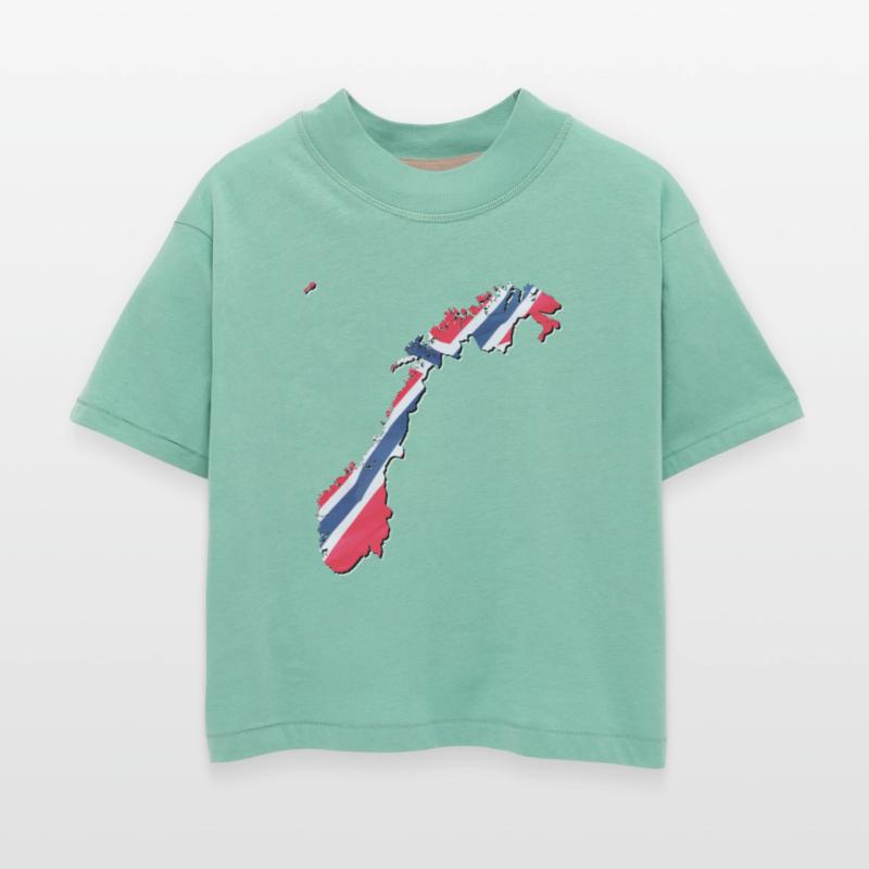 Norway Flag in Norway Map