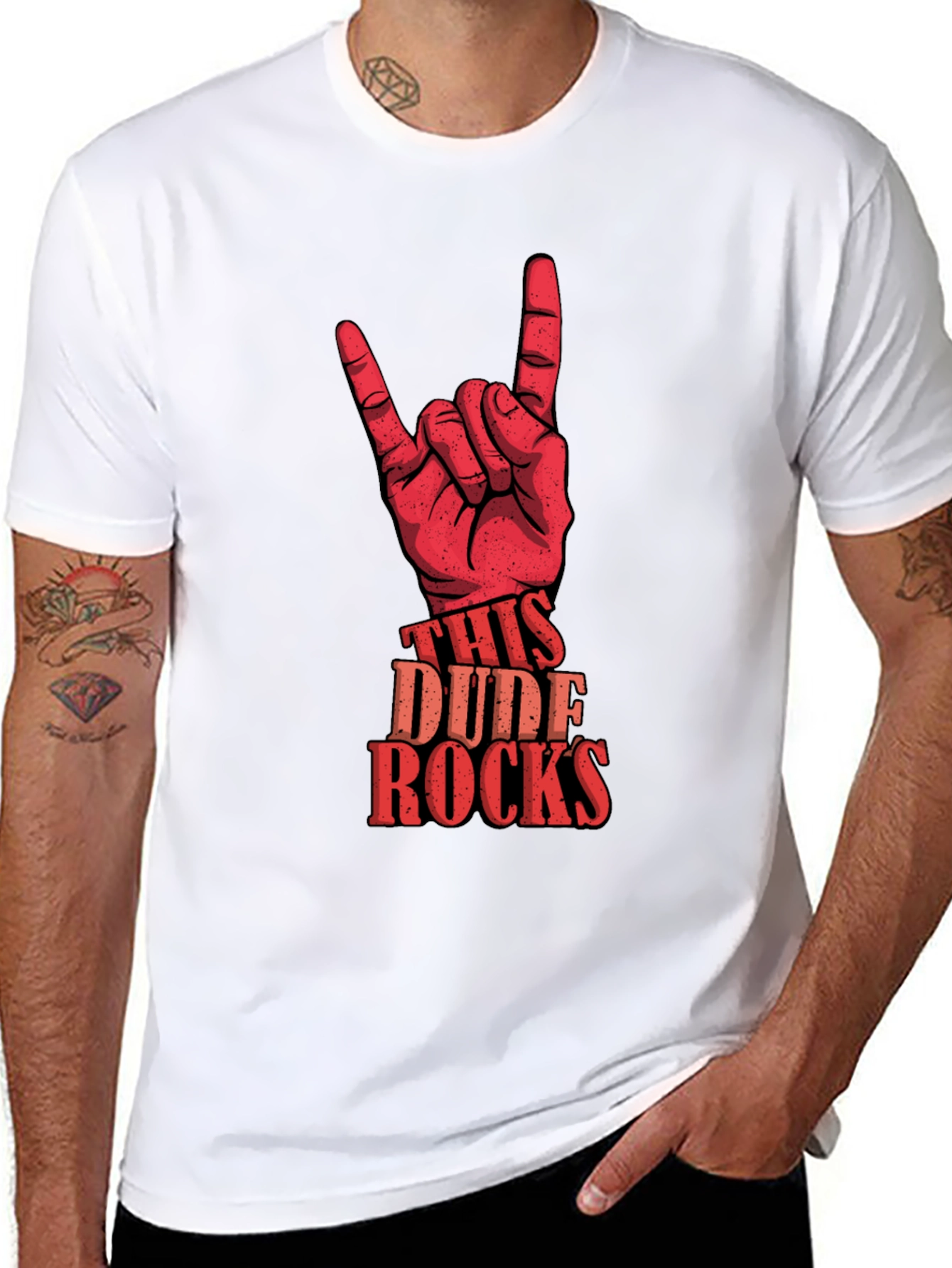 This Dude Rocks Graphic T-Shirt
