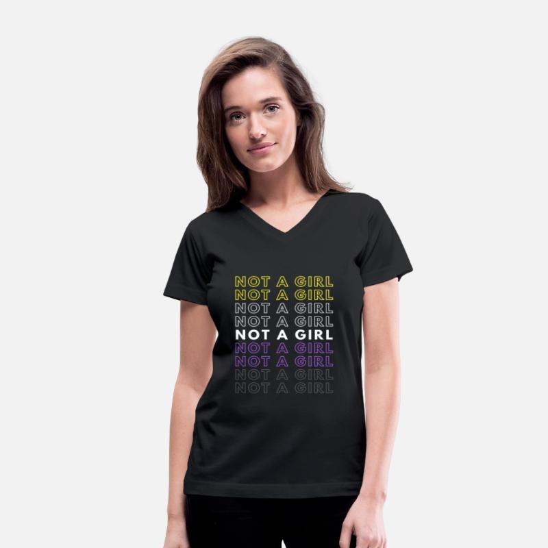Not A Girl Nonbinary Pride Gift Christmas Present