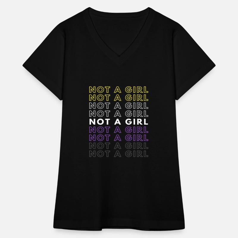 Not A Girl Nonbinary Pride Gift Christmas Present