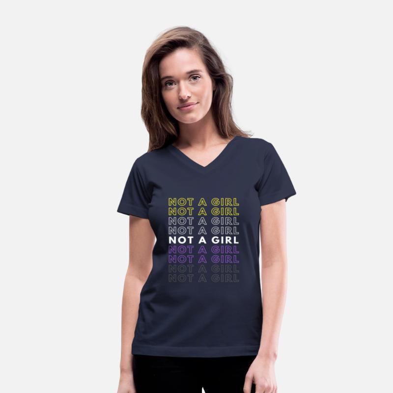 Not A Girl Nonbinary Pride Gift Christmas Present