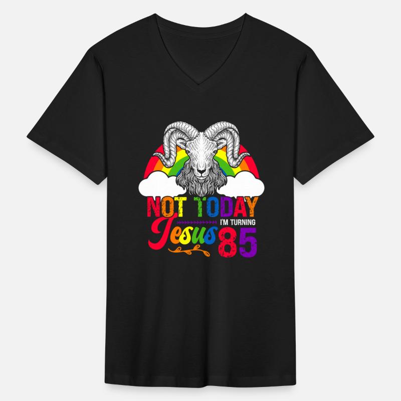 Not Today Jesus I'm Turning 85 Rainbow Sheep
