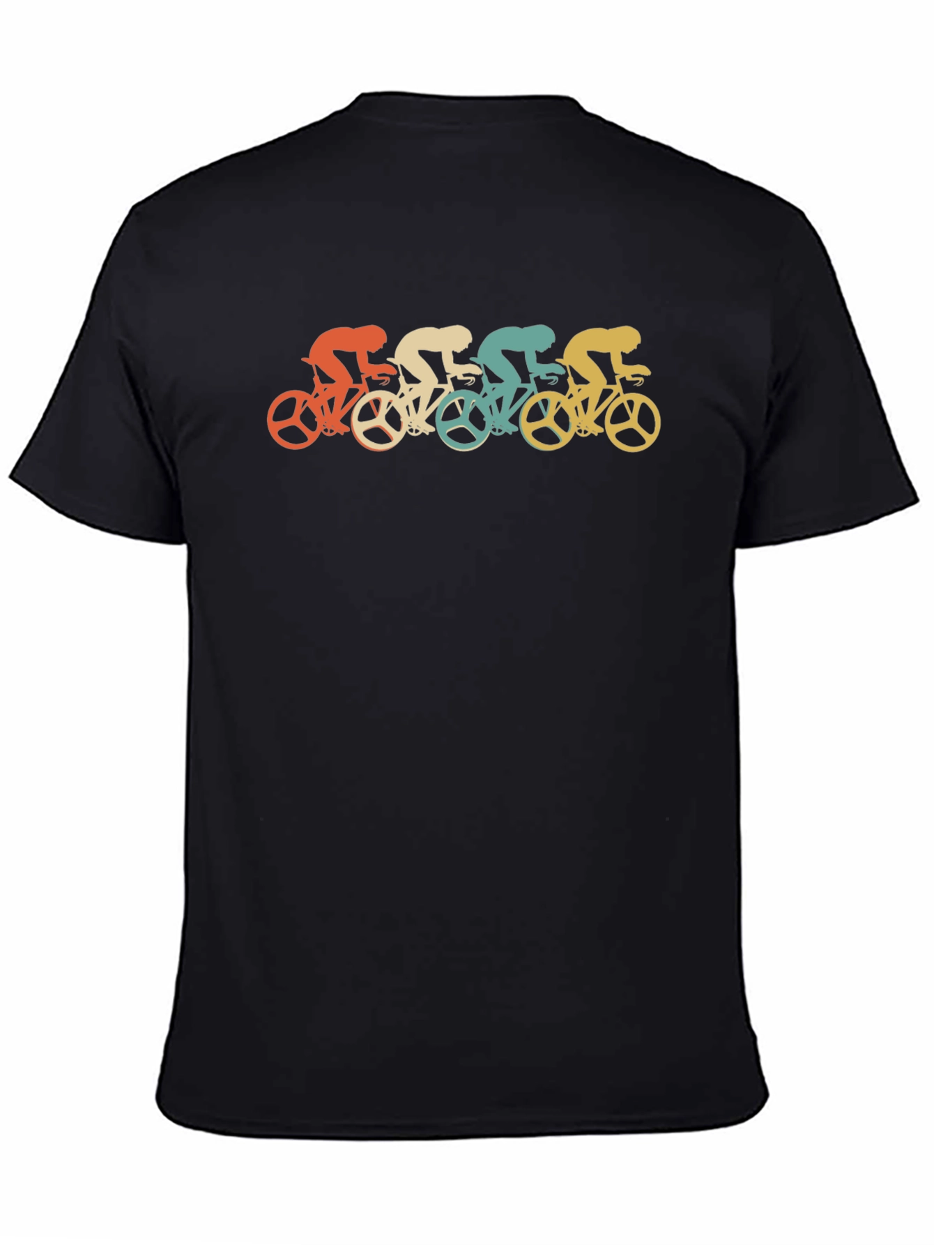 Retro Cycling Team Graphic Tee - Black