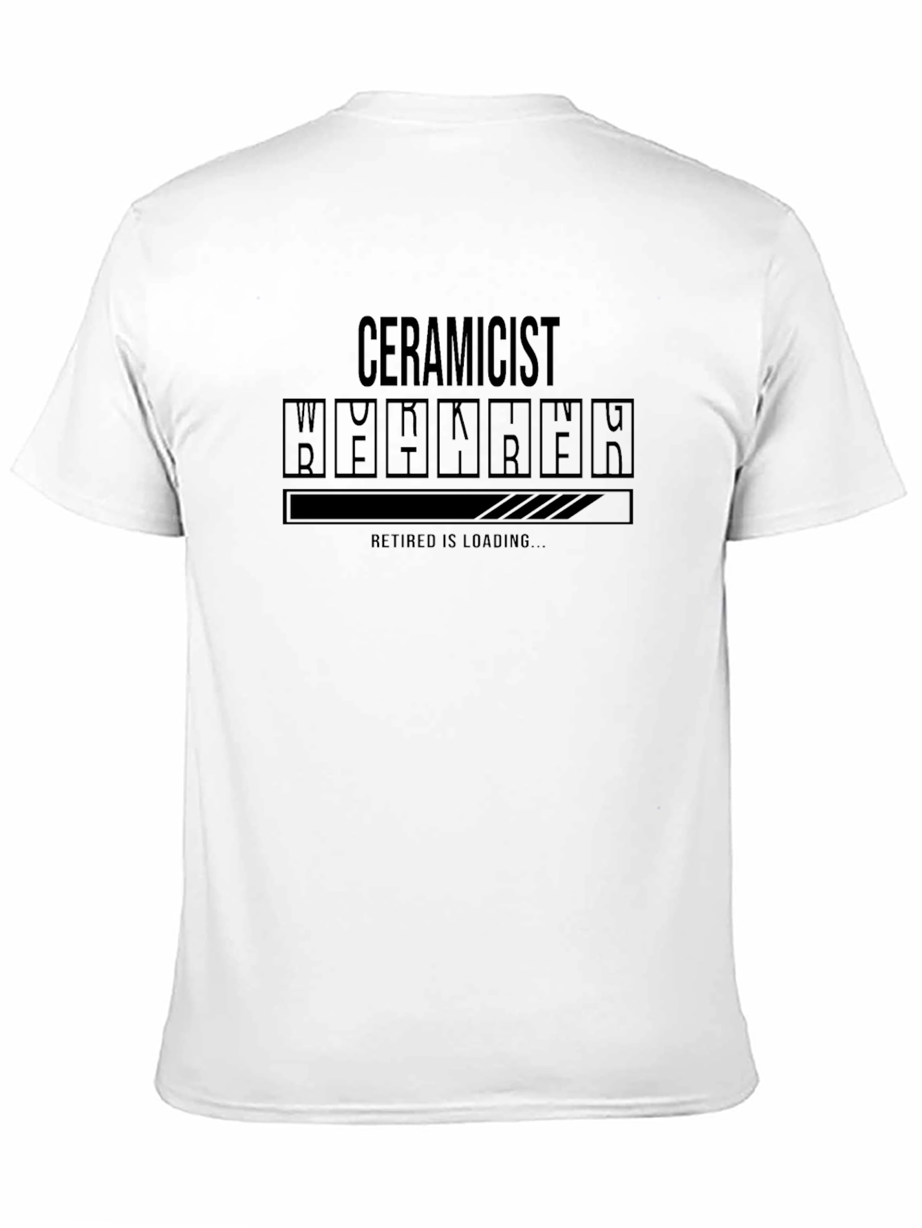 Ceramicist Retirement Loading T-Shirt - Black Graphic Tee