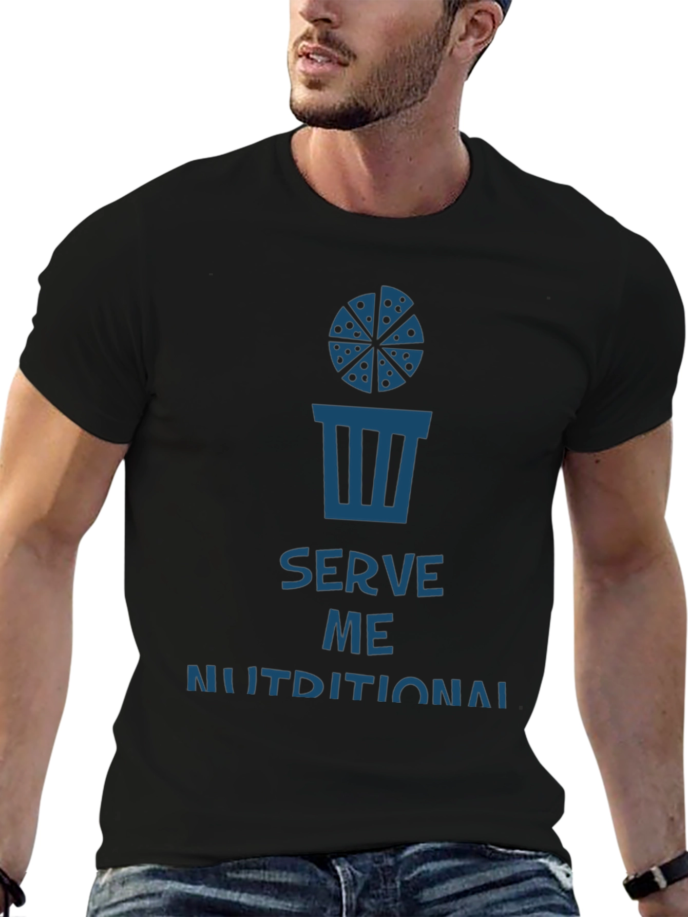 Serve Me Nutritional T-Shirt - Funny Foodie Tee