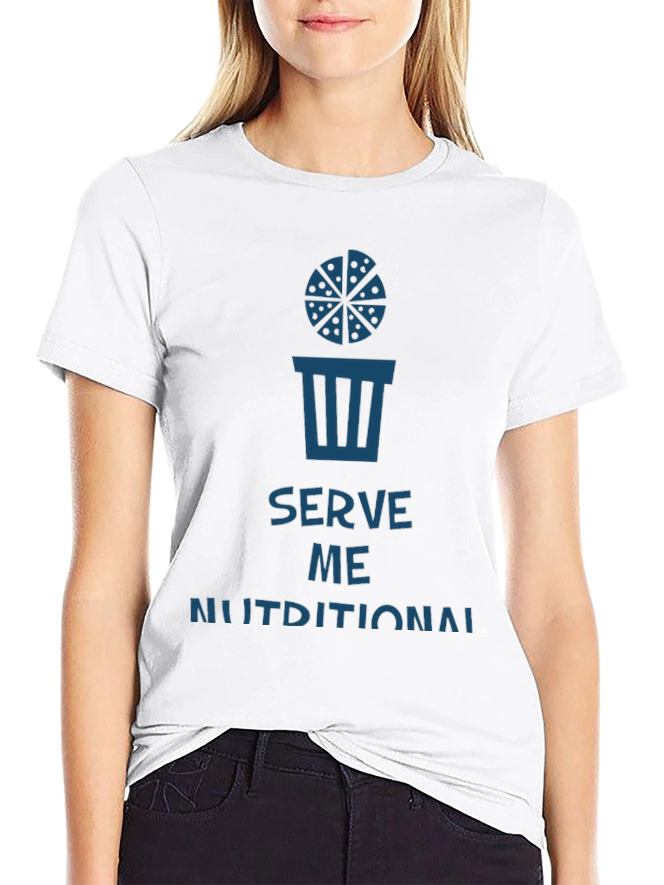 Serve Me Nutritional T-Shirt - Funny Foodie Tee