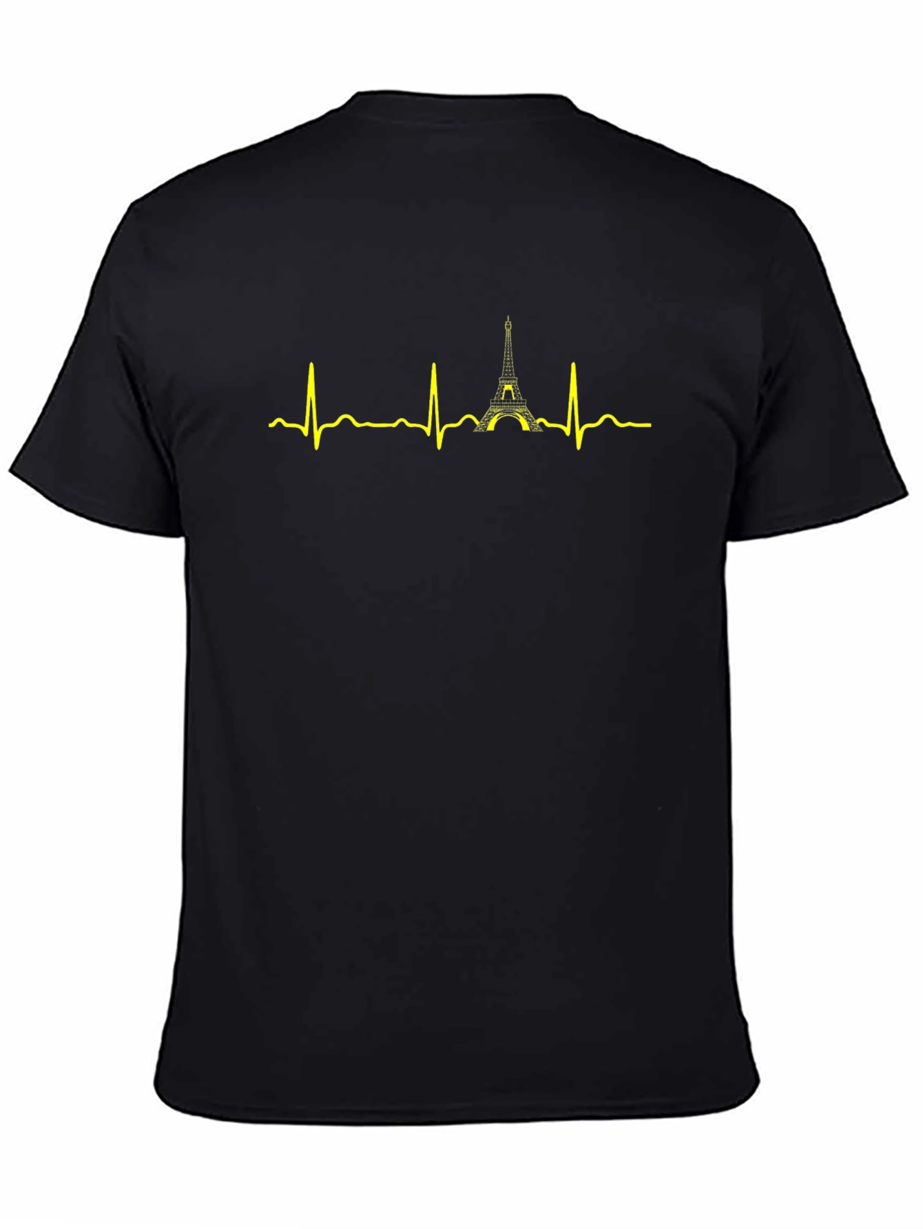 Paris Eiffel Tower Heartbeat Graphic T-Shirt