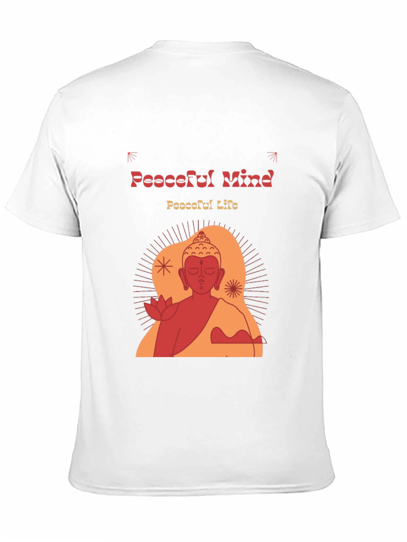 Peaceful Mind Buddha Graphic T-Shirt