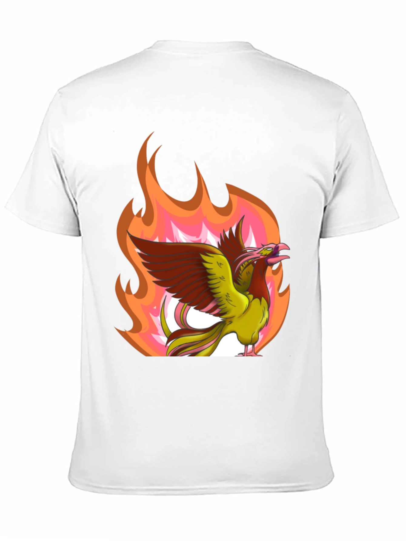 Phoenix Firebird Graphic Tee - Black Cotton T-Shirt