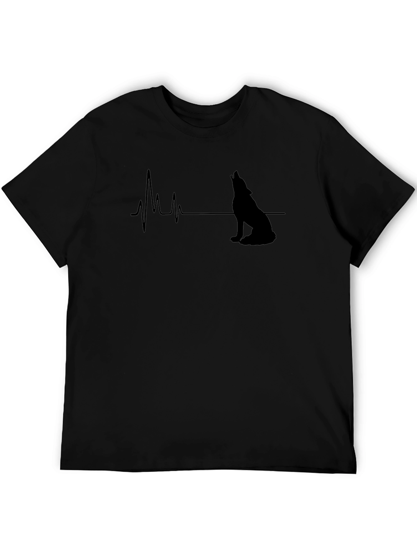 Wolf Heartbeat T-Shirt - Unique Graphic Tee