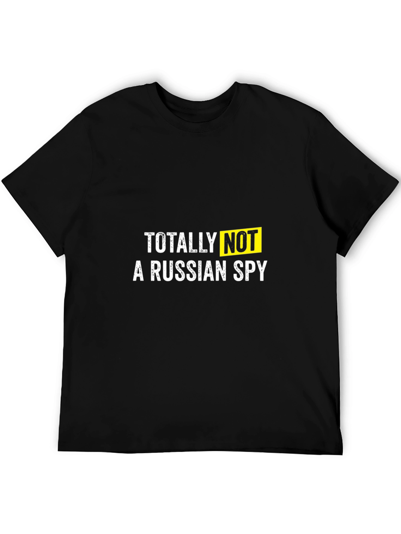 Totally Not A Russian Spy Black T-Shirt