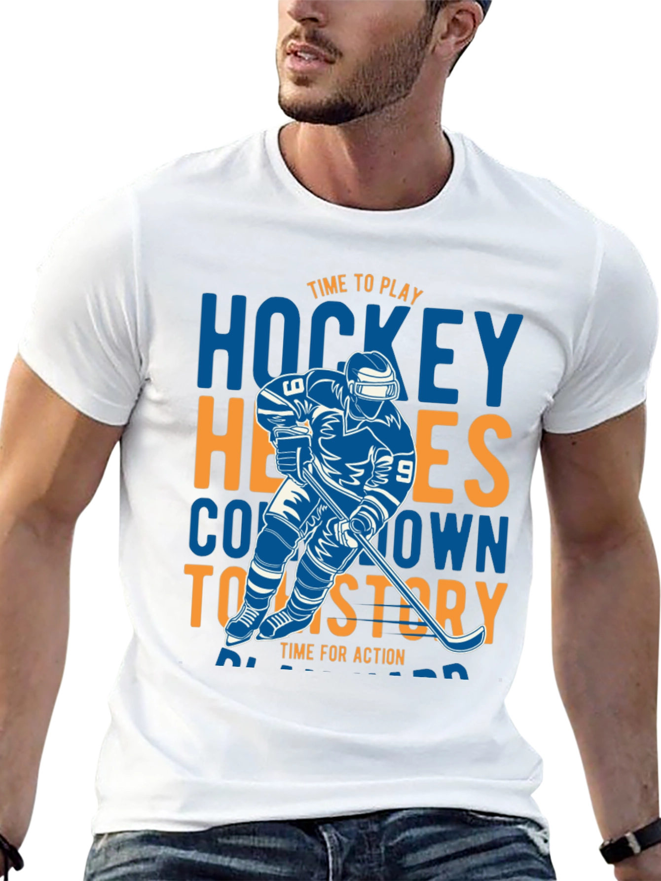 Hockey Heroes T-Shirt - Time to Play Graphic Tee