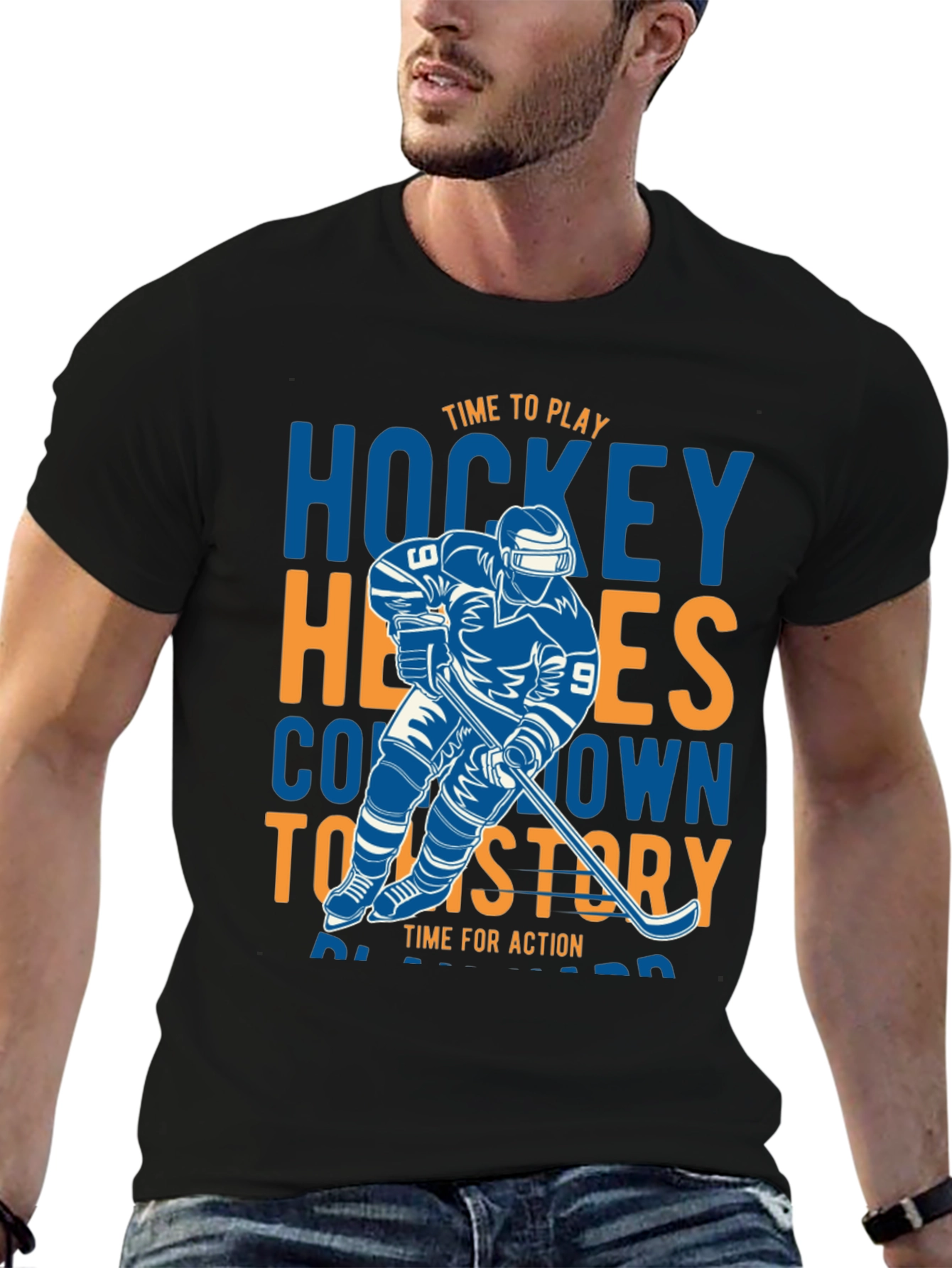 Hockey Heroes T-Shirt - Time to Play Graphic Tee