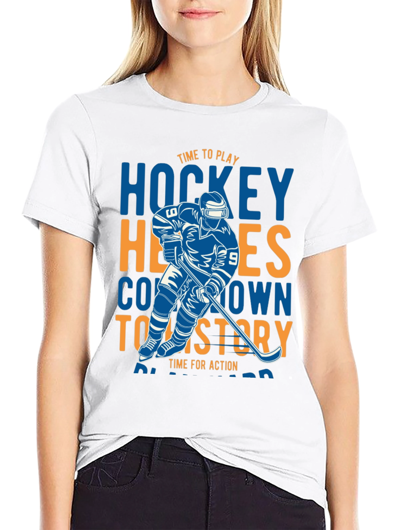 Hockey Heroes T-Shirt - Time to Play Graphic Tee