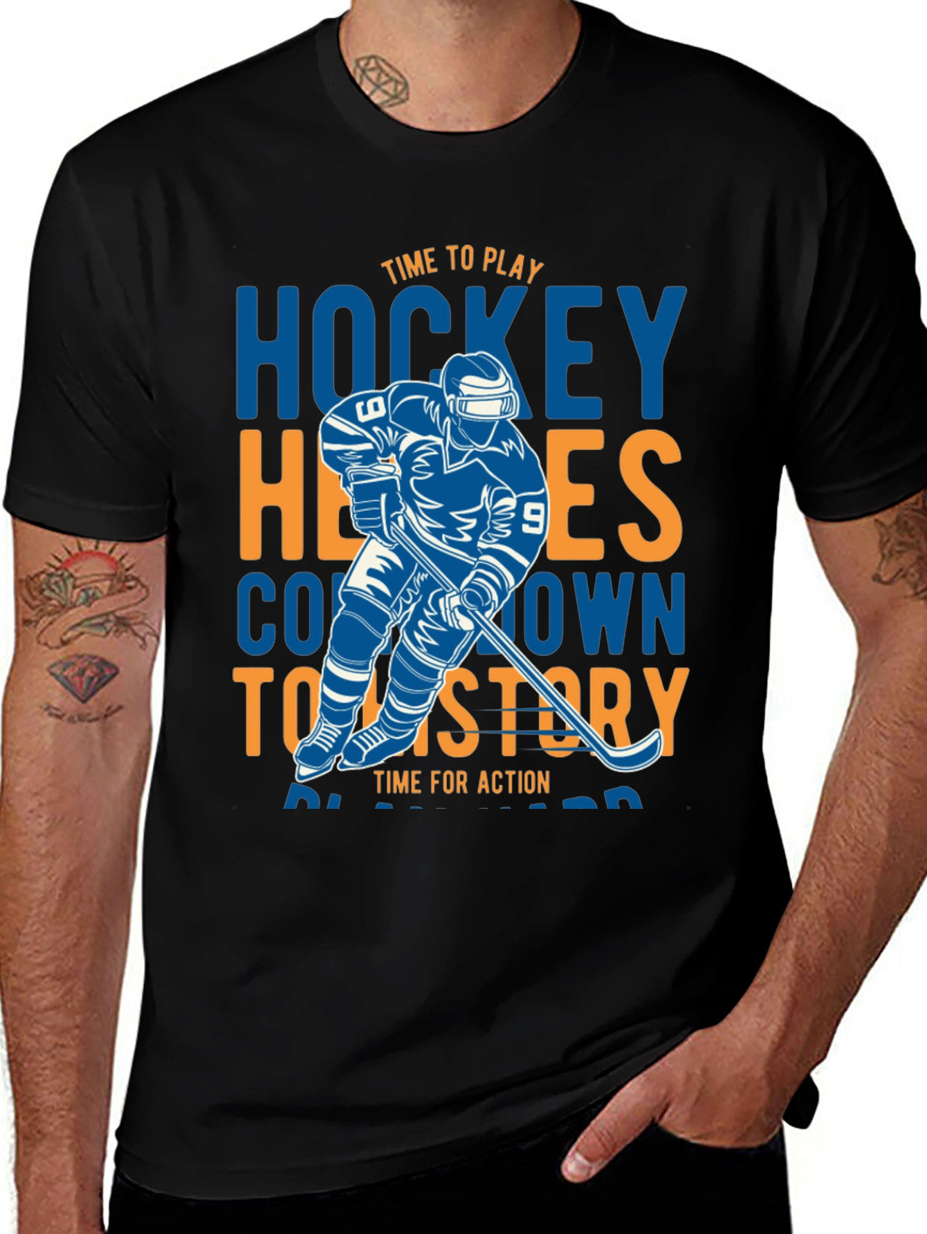Hockey Heroes T-Shirt - Time to Play Graphic Tee