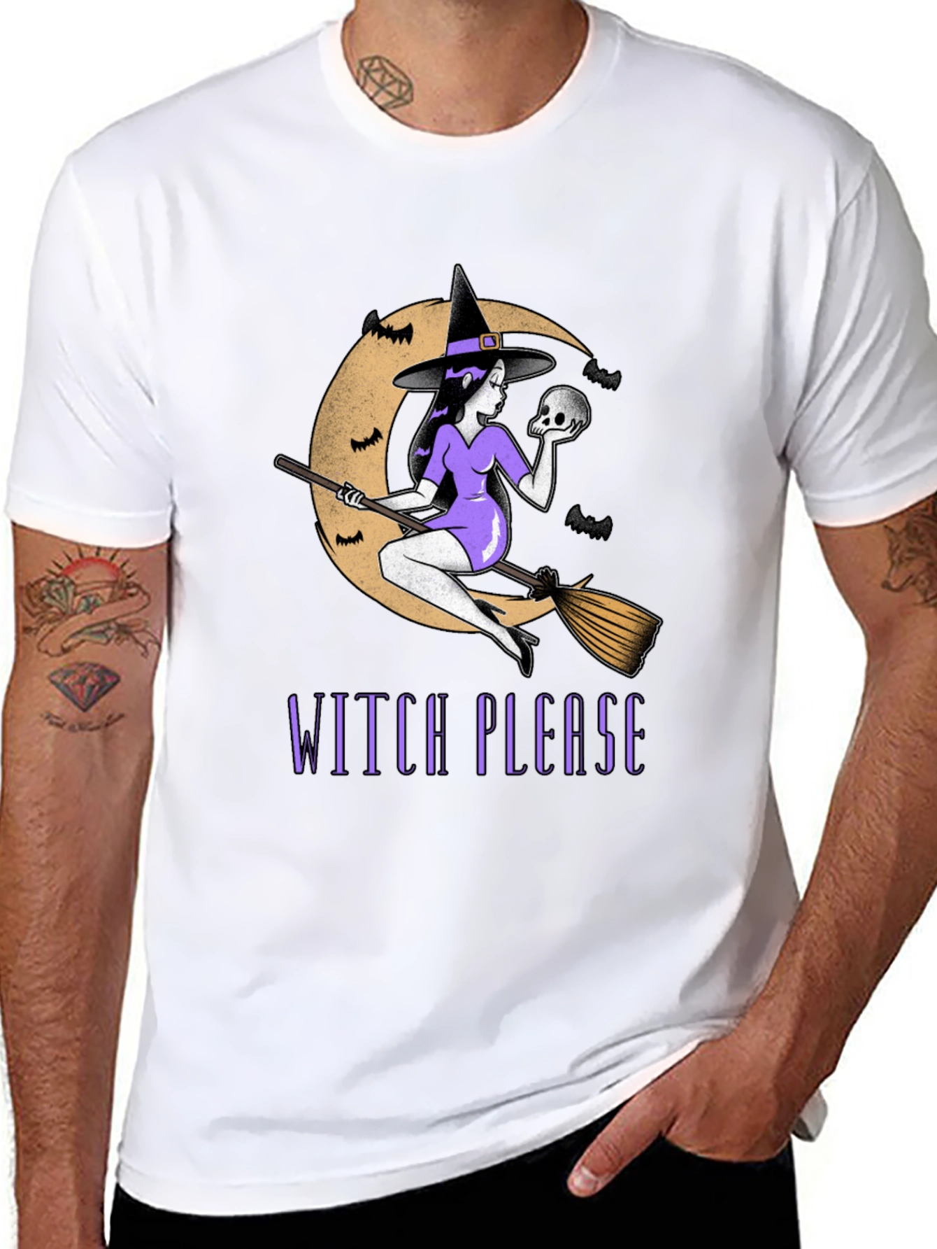 Witch Please Graphic T-Shirt - Halloween Tee