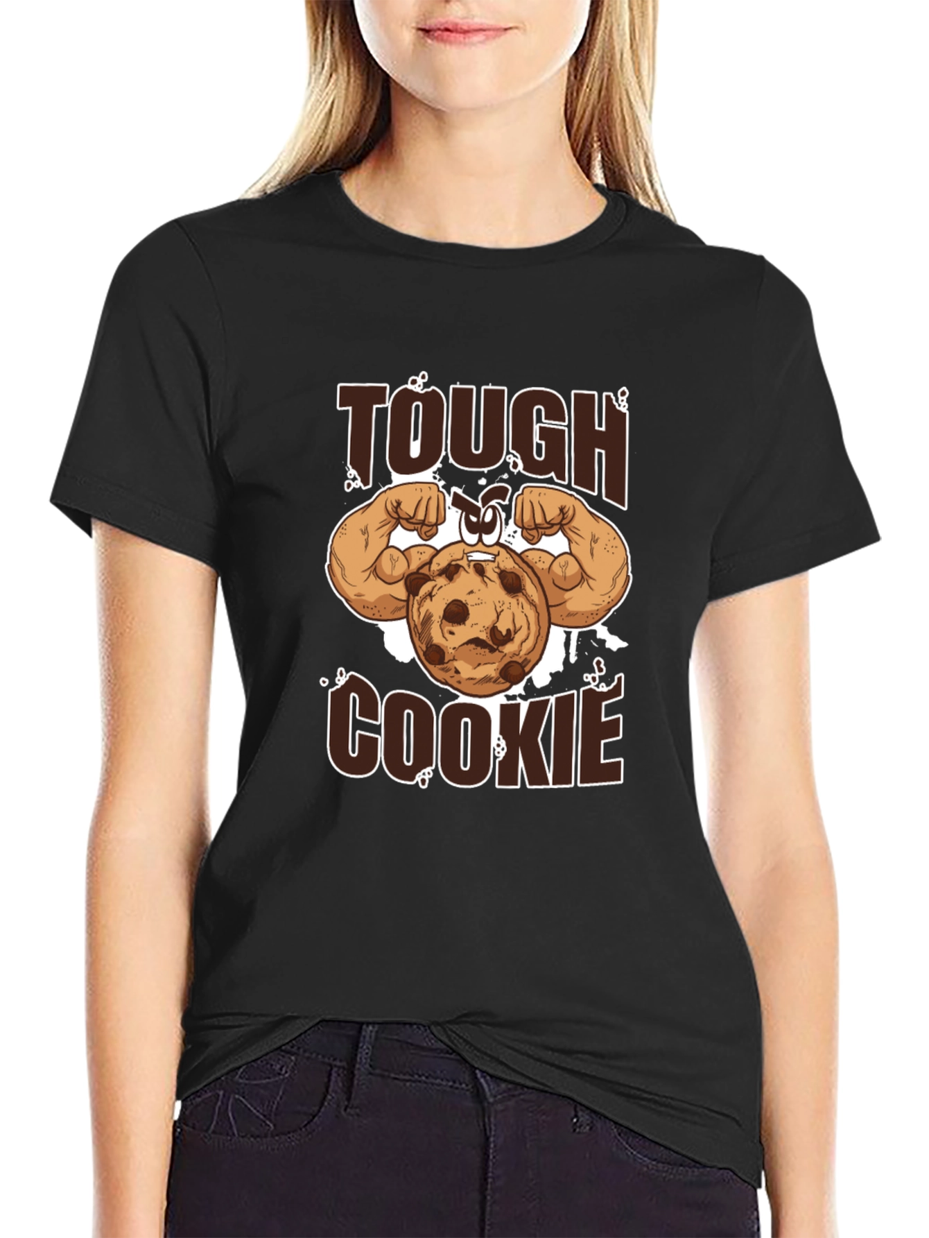 Tough Cookie Graphic T-Shirt - Black Cotton Tee
