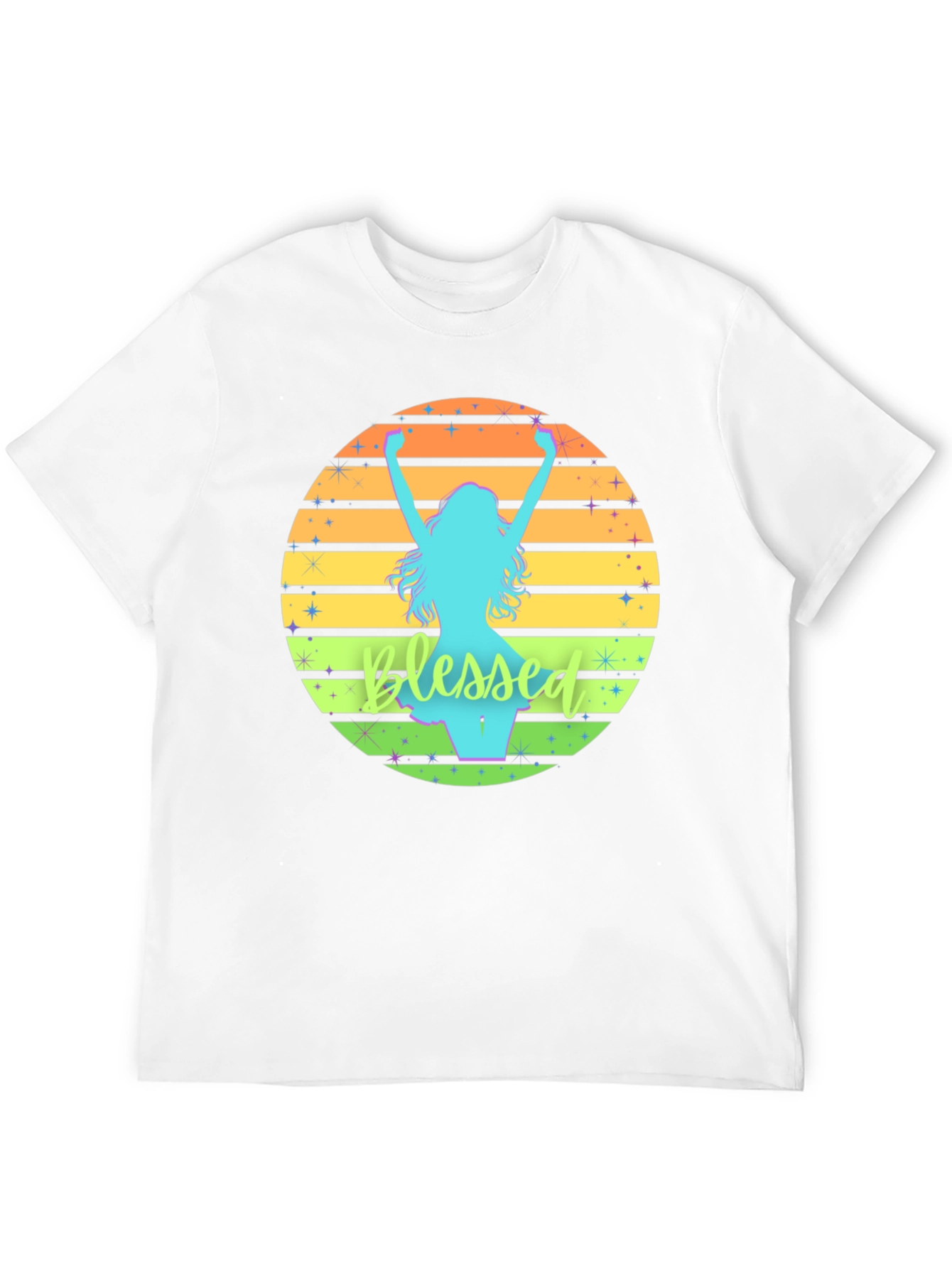 Blessed Sunset Graphic Tee - Mens Black T-Shirt
