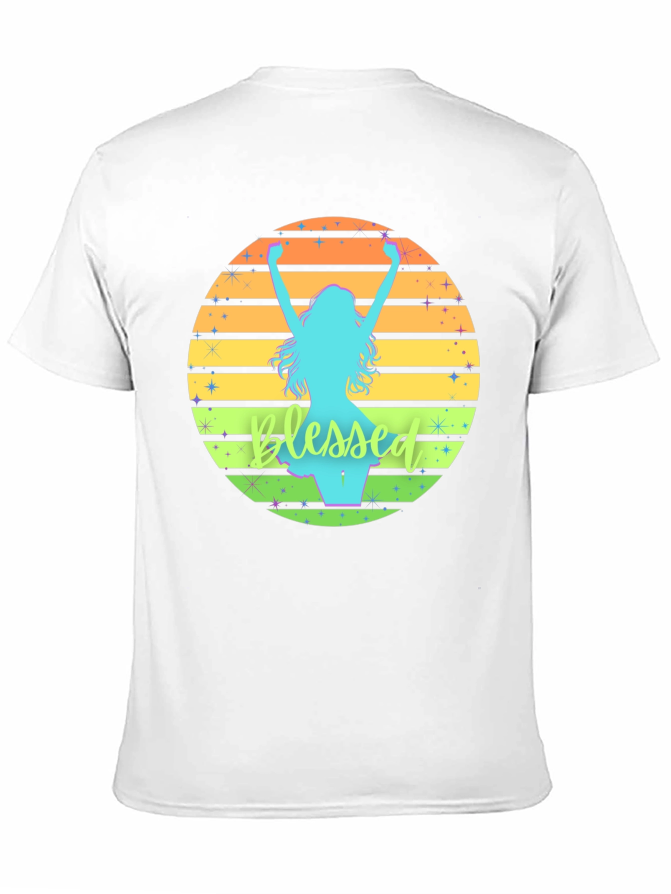 Blessed Sunset Graphic Tee - Mens Black T-Shirt