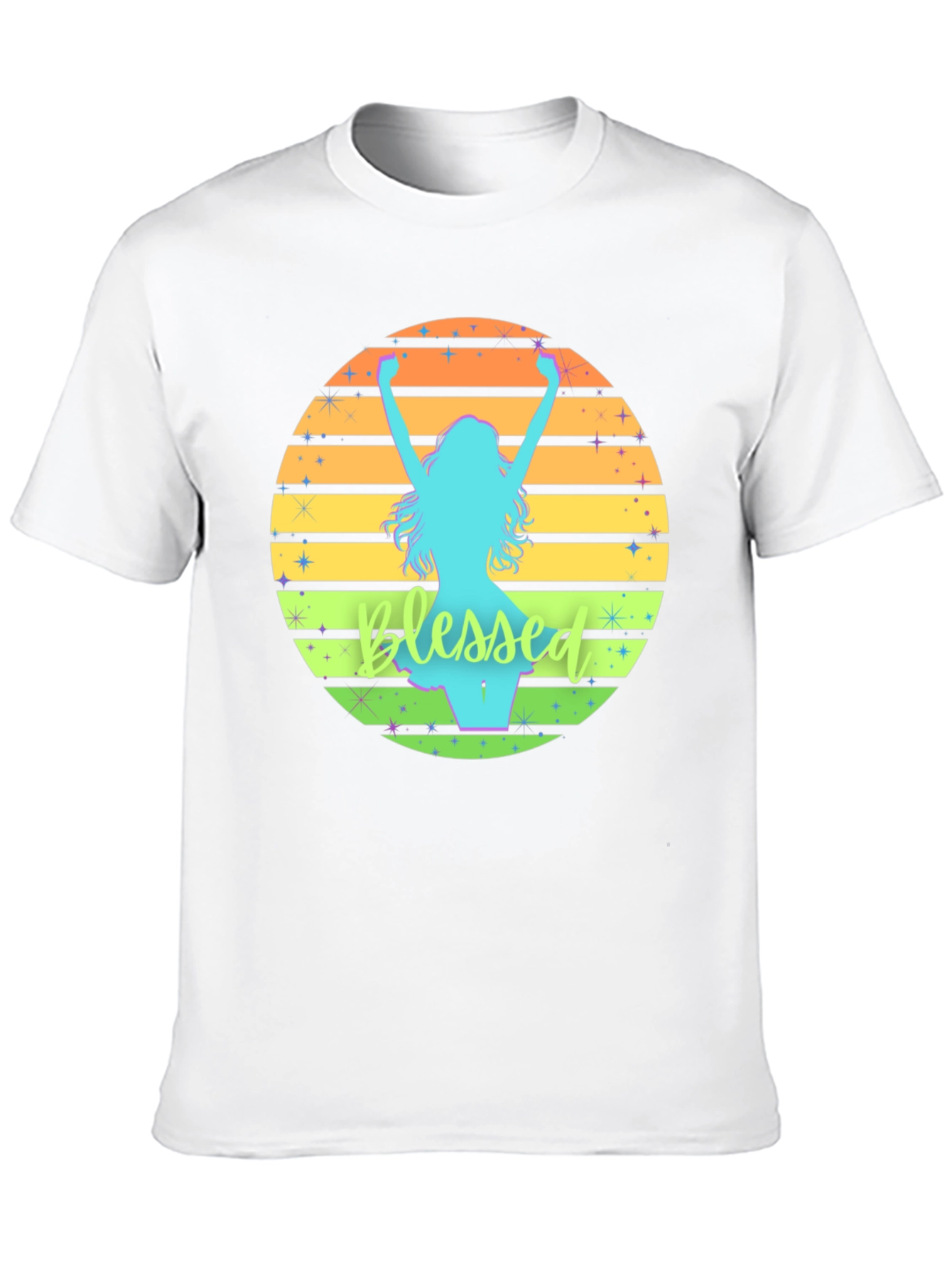 Blessed Sunset Graphic Tee - Mens Black T-Shirt