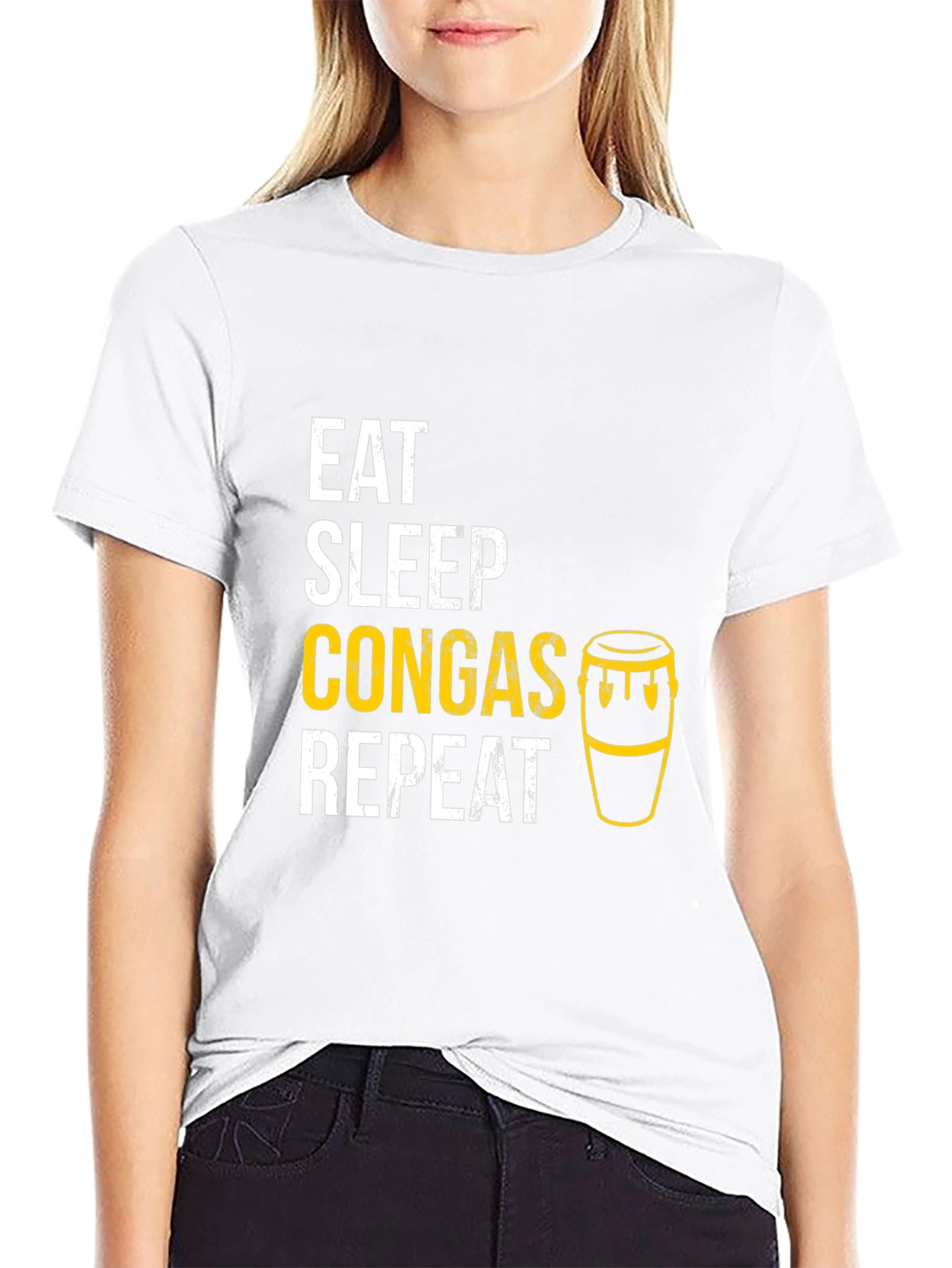 Eat Sleep Congas Repeat T-Shirt