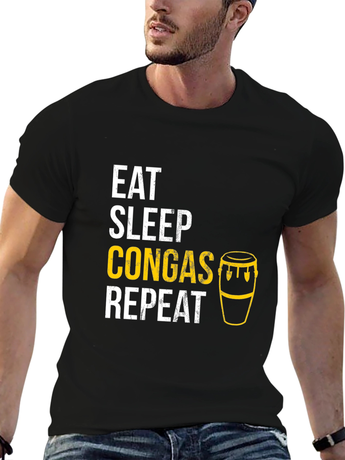 Eat Sleep Congas Repeat T-Shirt