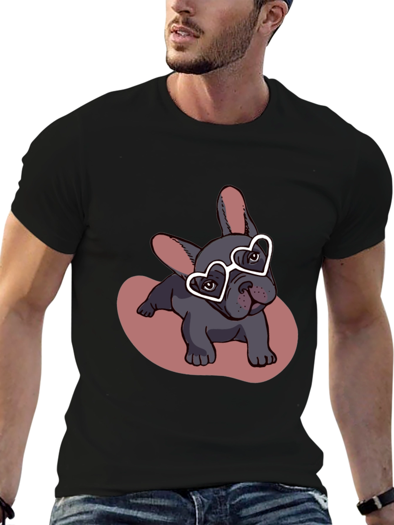 Dog T-Shirt - Heart Glasses